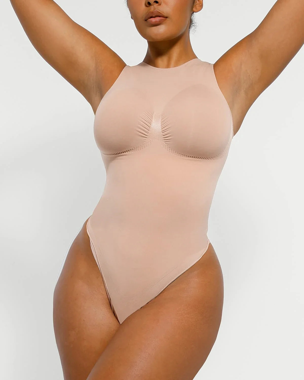 Bare Essentials™ Skin Flow™ 2.0 High Neck Thong Bodysuit