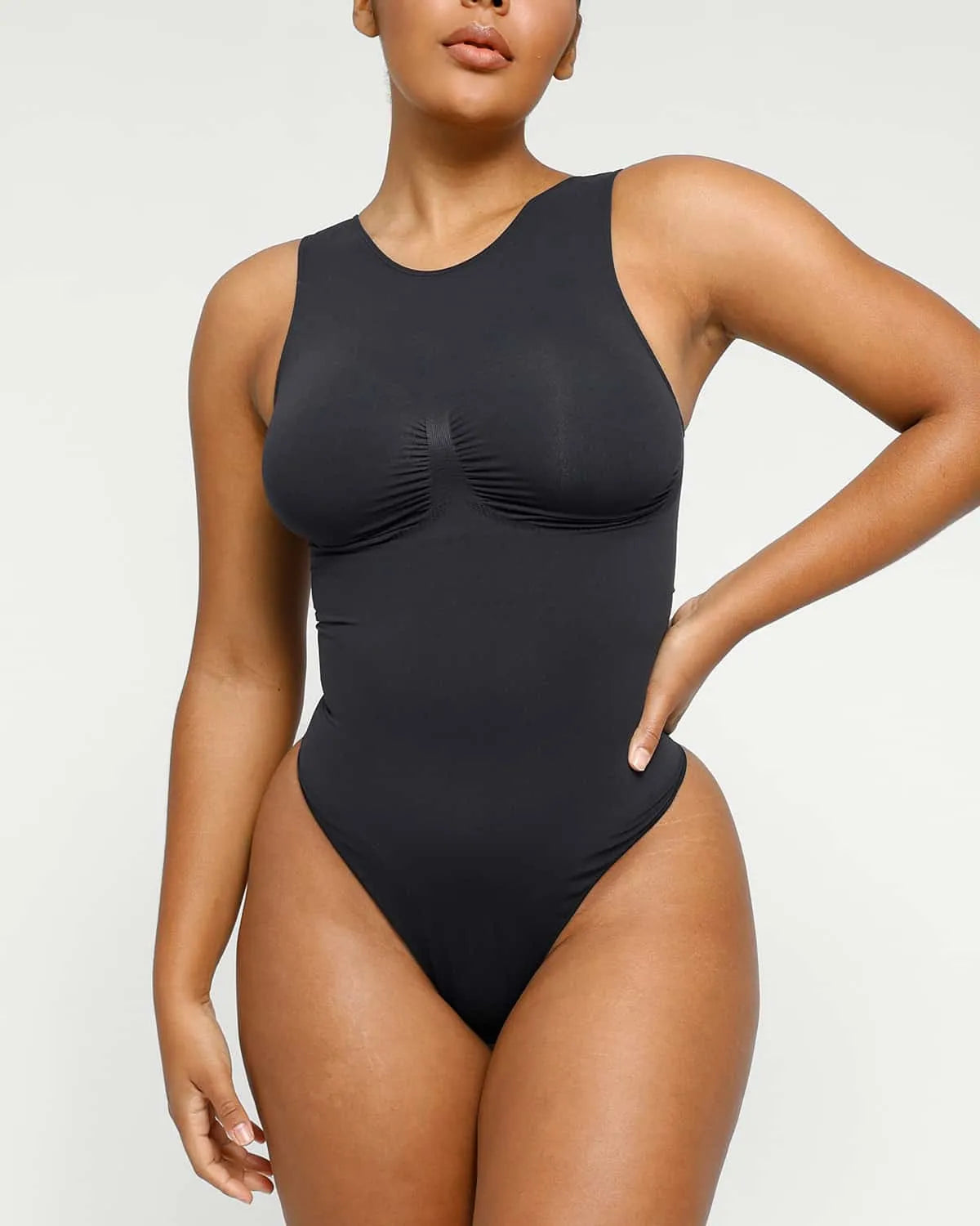 Bare Essentials™ Skin Flow™ 2.0 High Neck Thong Bodysuit